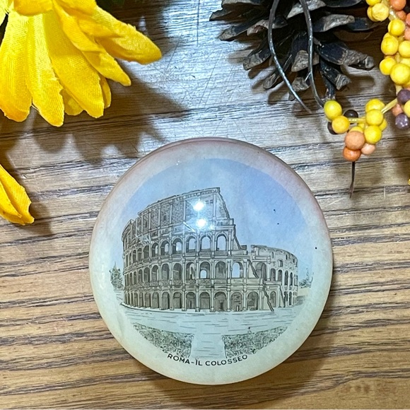 Vintage 1990s Alabaster Trinket Box - Roma - Colosseo - Picture 3 of 6